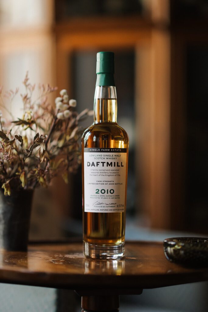 Lowland Single Malt Scotch Whisky, limited edition whisky, family-owned distillery, seasonal distillation, Hotaling & Co., whisky collectors, farm distillery, single estate barley, artisanal spirits.