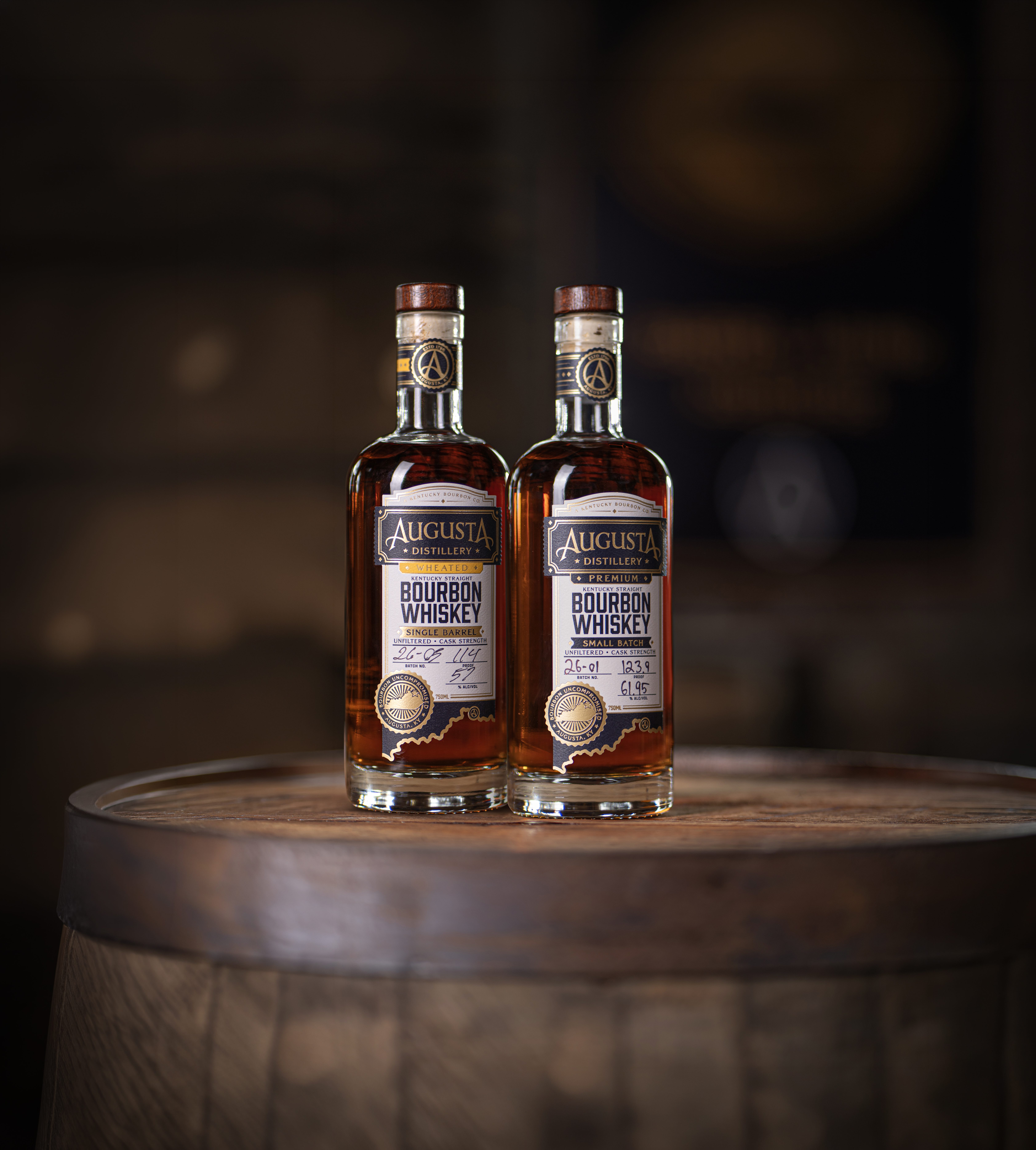 Augusta Small Batch Wheated and Single Barrel Wheated Bourbons