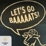 Let's Go Baaats logo at the Louisville Slugger Field